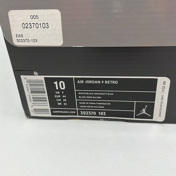Air Jordan 9 Retro 302370-103 Size 10 - Picture 2 of 6